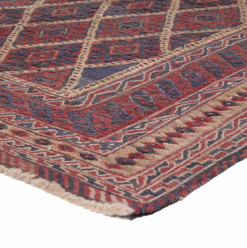 Kelim Afghan Teppich 150x194cm - mehrfarbig