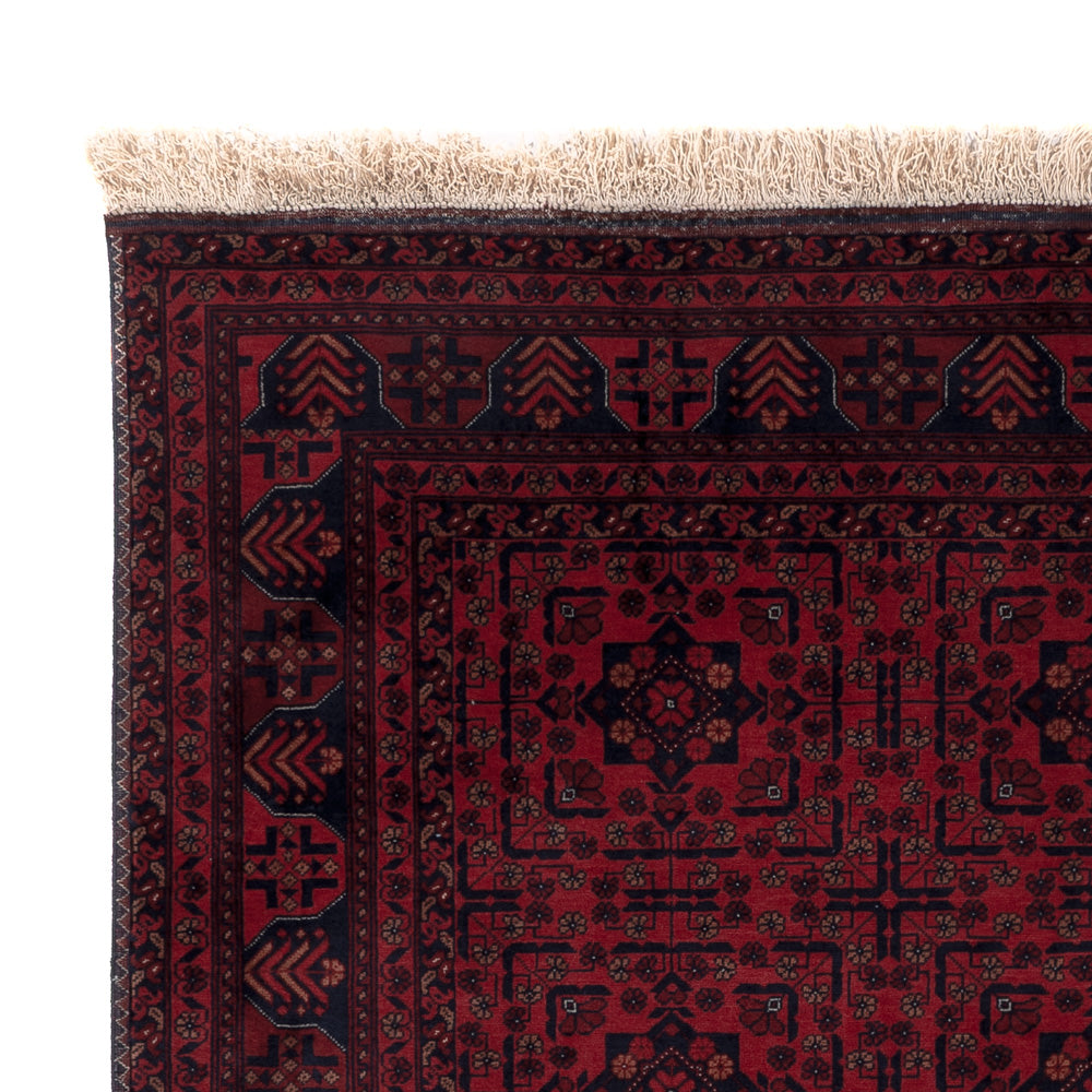 Afghan Teppich 146x187cm - Orientteppich - rot