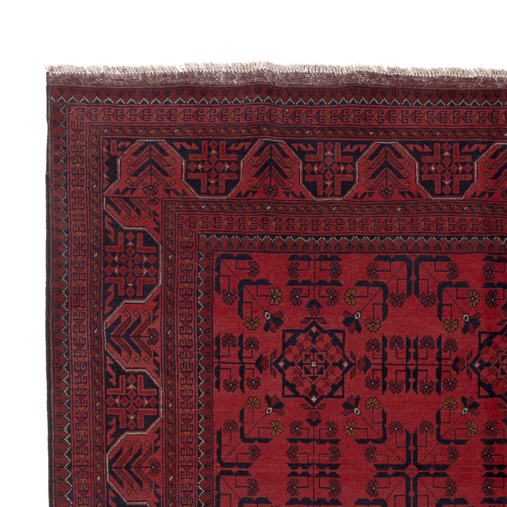 Afghan Teppich - Kunduz - 205 x 291 cm - rot