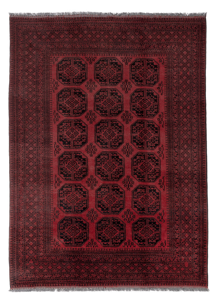 Akhche Teppich 207x290cm - Perserteppich - rot