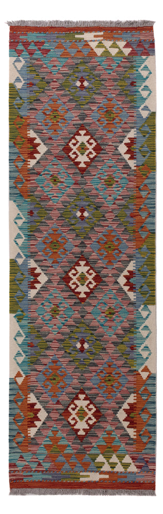 Kelim Maimene Teppich 62x200cm - mehrfarbig