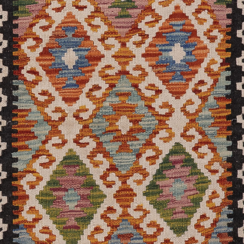 Kelim Maimene Teppich 68x203cm - mehrfarbig