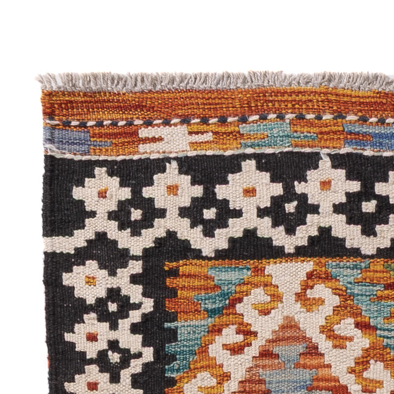 Kelim Maimene Teppich 68x203cm - mehrfarbig