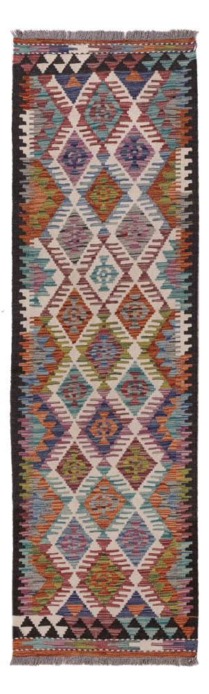 Läufer Kelim - Splash - 59 x 198 cm - mehrfarbig