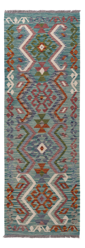 Kelim Maimene Teppich 65x195cm - mehrfarbig
