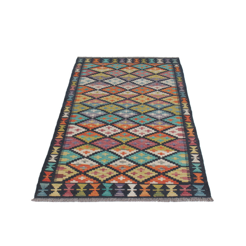 Kelim Maimene Teppich 84x196cm - mehrfarbig