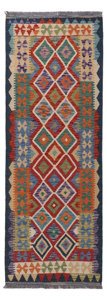 Kelim Maimene Teppich 71x200cm - mehrfarbig