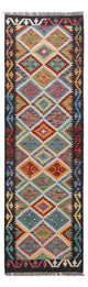 Kelim Maimene Teppich 61x200cm - mehrfarbig