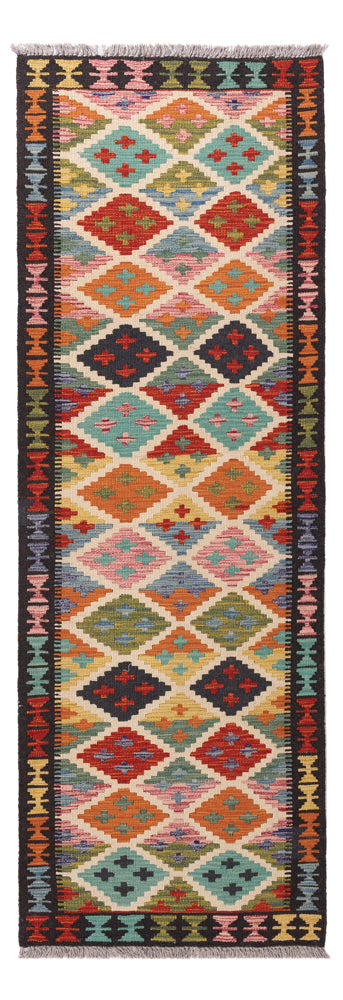 Kelim Maimene Teppich 63x197cm - mehrfarbig