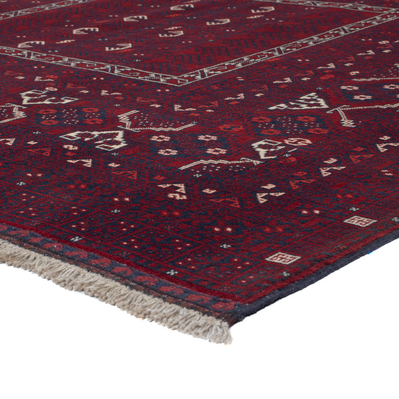 Afghan Teppich - 166 x 242 cm - dunkelrot