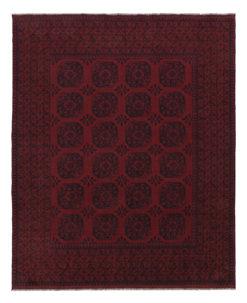 Akhche Teppich 252x302cm - Perserteppich - dunkelrot