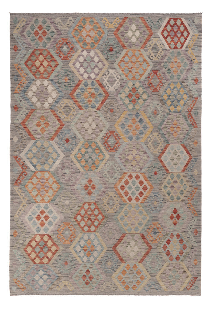 Kelim Maimene Teppich 203x299cm - mehrfarbig
