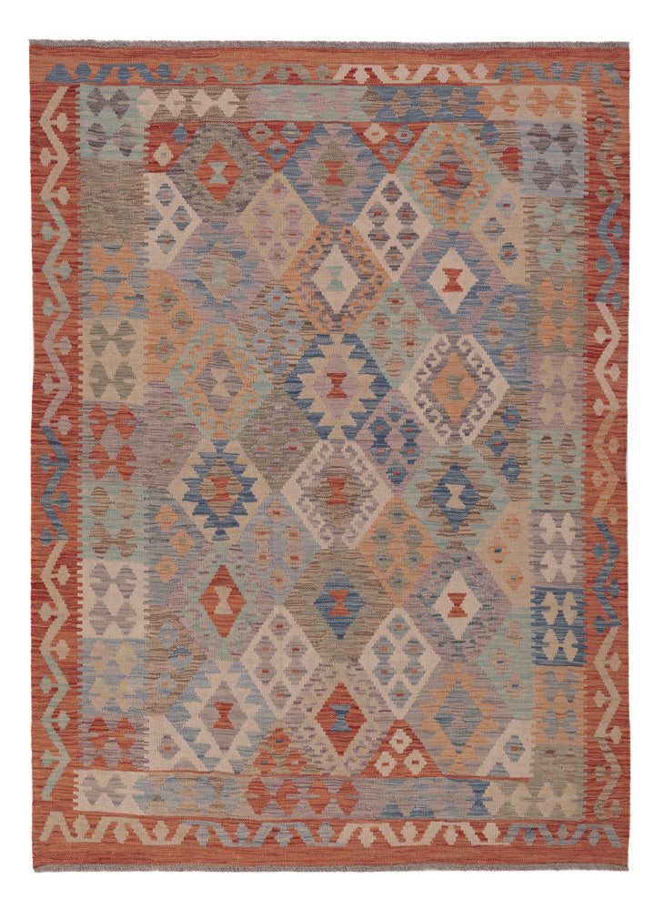 Kelim Maimene Teppich 153x202cm - mehrfarbig