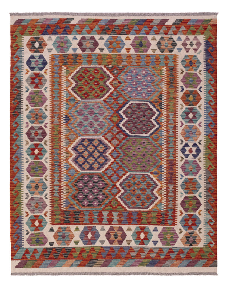 Kelim Maimene Teppich 158x195cm - mehrfarbig