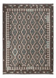 Kelim Maimene Teppich 206x286cm - dunkelgrau