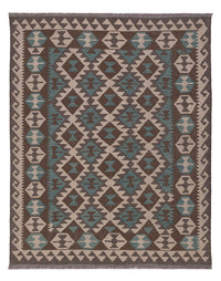 Kelim Maimene Teppich 151x195cm - dunkelgrün – product image