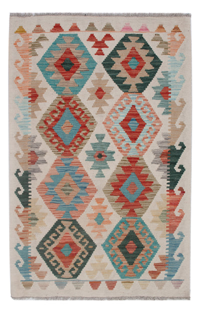 Kelim Maimene Teppich 82x128cm - mehrfarbig