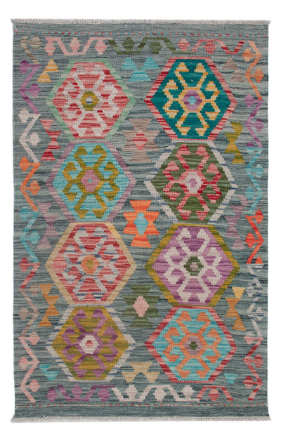 Kelim Maimene Teppich 81x124cm - mehrfarbig