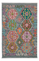 Kelim Maimene Teppich 81x124cm - mehrfarbig