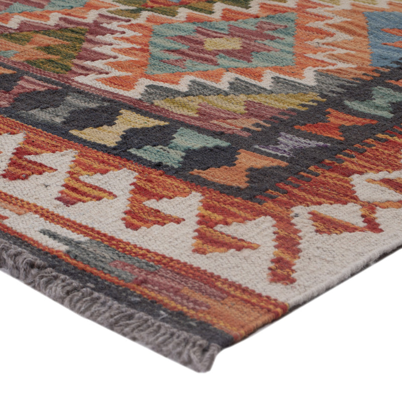 Kelim Maimene Teppich 85x132cm - mehrfarbig