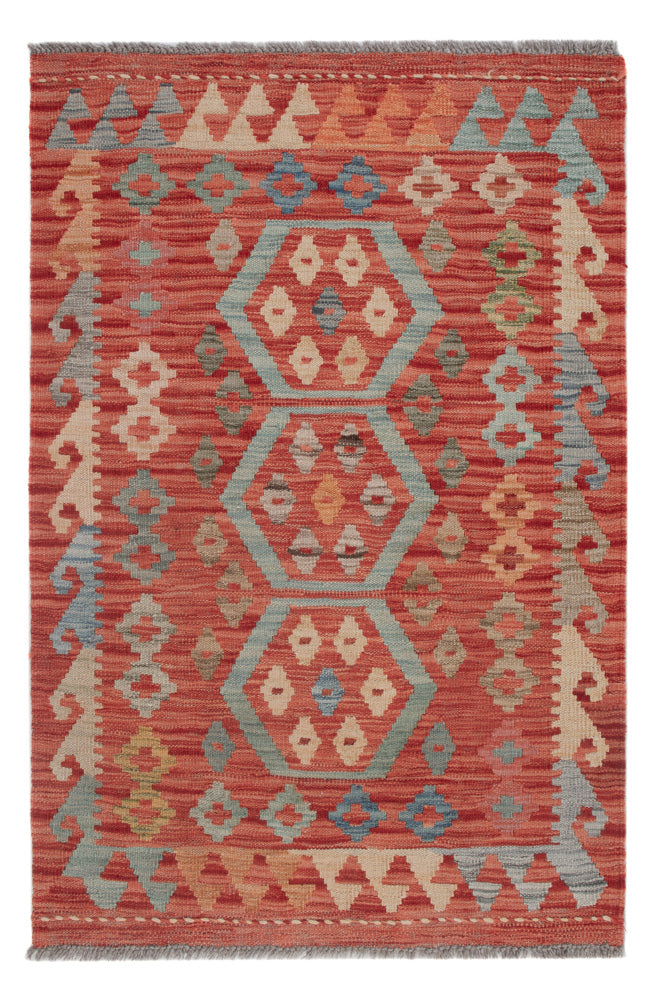 Kelim Maimene Teppich 79x120cm - mehrfarbig