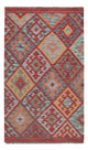 Kelim Maimene Teppich 79x130cm - mehrfarbig