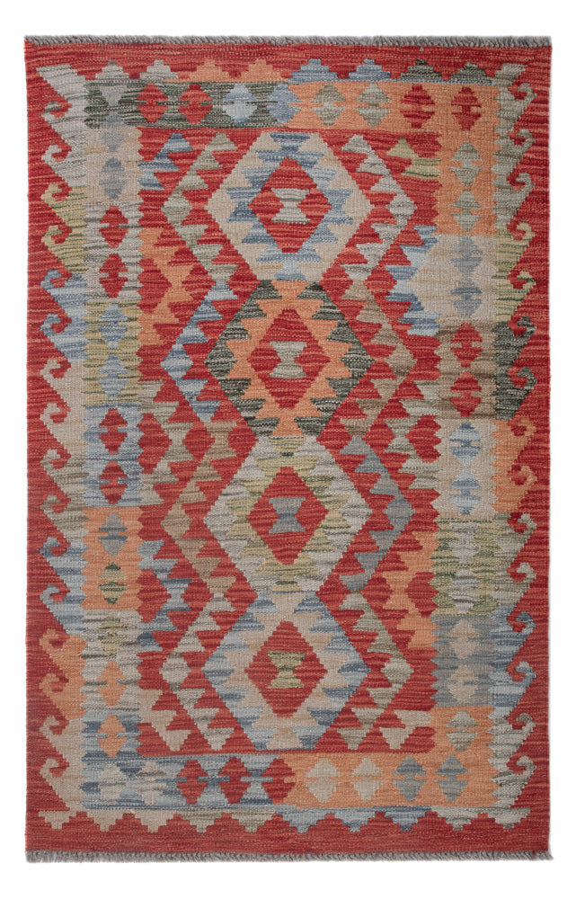 Kelim Maimene Teppich 86x131cm - mehrfarbig