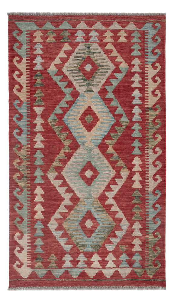 Kelim Maimene Teppich 77x131cm - mehrfarbig
