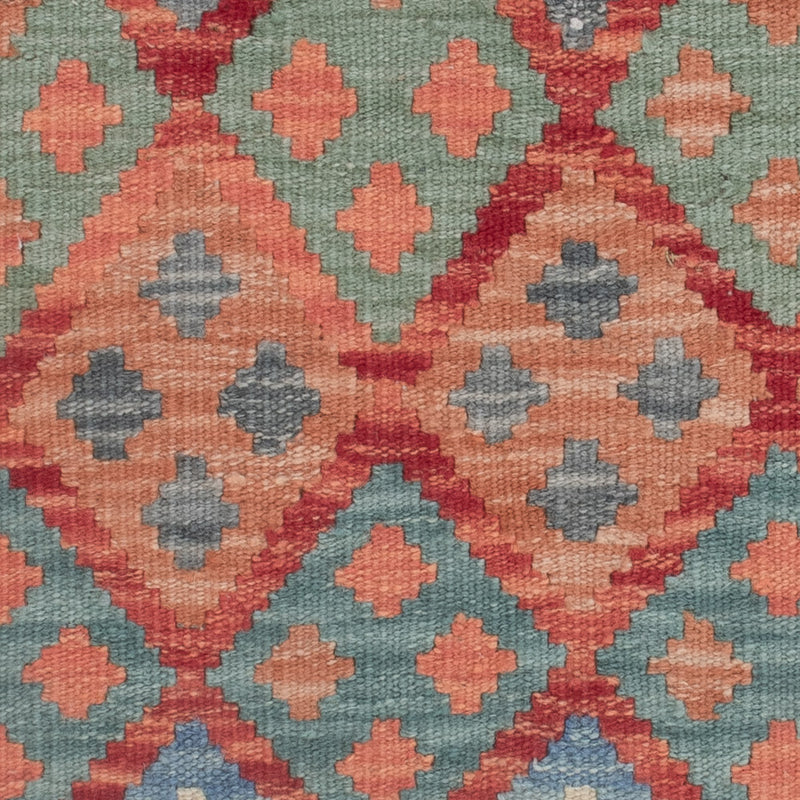 Kelim Maimene Teppich 100x126cm - mehrfarbig