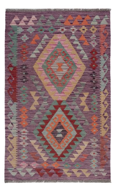 Kelim Maimene Teppich 78x126cm - mehrfarbig