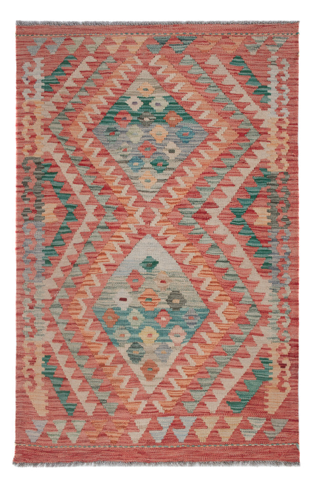 Kelim Maimene Teppich 83x130cm - mehrfarbig