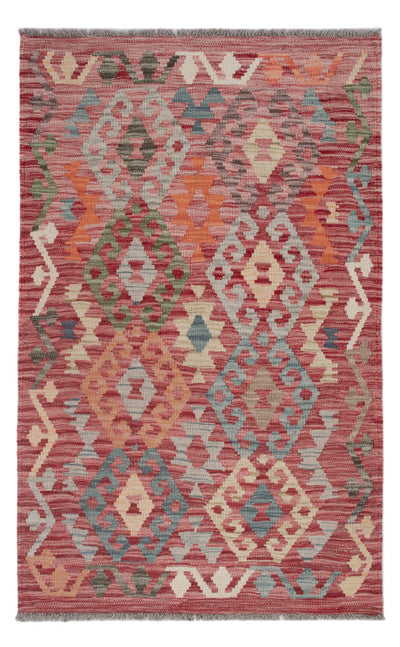 Kelim Maimene Teppich 81x126cm - mehrfarbig