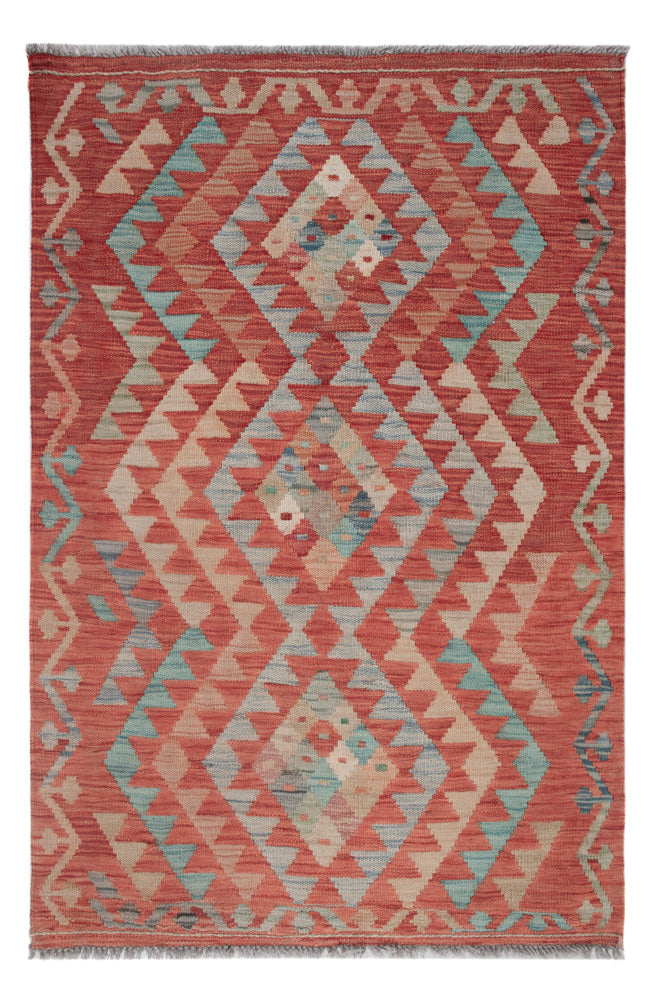Kelim Maimene Teppich 87x132cm - mehrfarbig