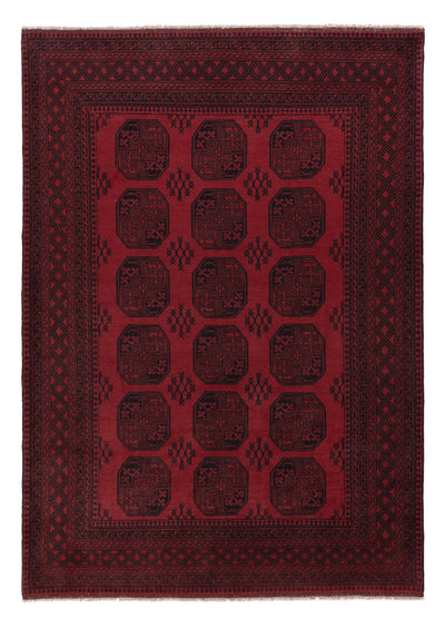 Akhche Teppich 206x290cm - Perserteppich - dunkelrot