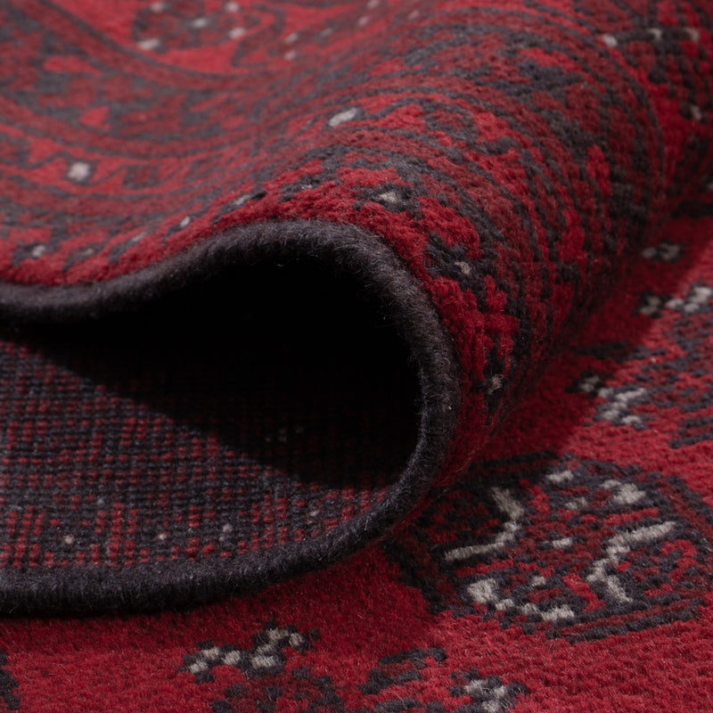 Afghan Teppich - Filpa - 200 x 292 cm - dunkelrot