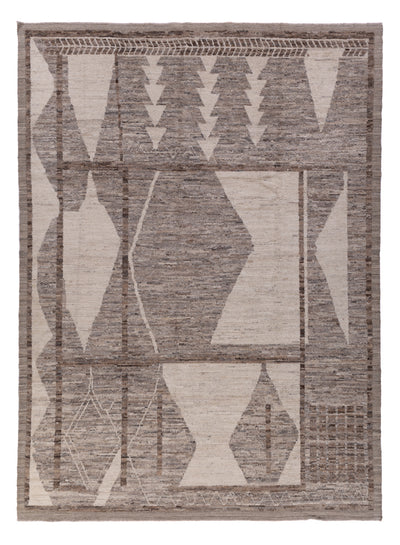 Berber Teppich 253x349cm - Wollteppich - dunkelgrau