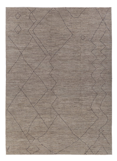 Berber Teppich 256x347cm - Wollteppich - grau