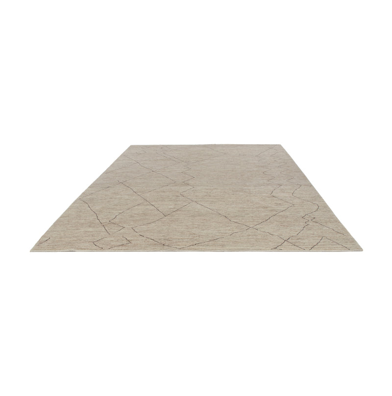 Berber Teppich 256x347cm - Wollteppich - grau