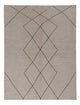Berber Teppich 175x235cm - Wollteppich - grau