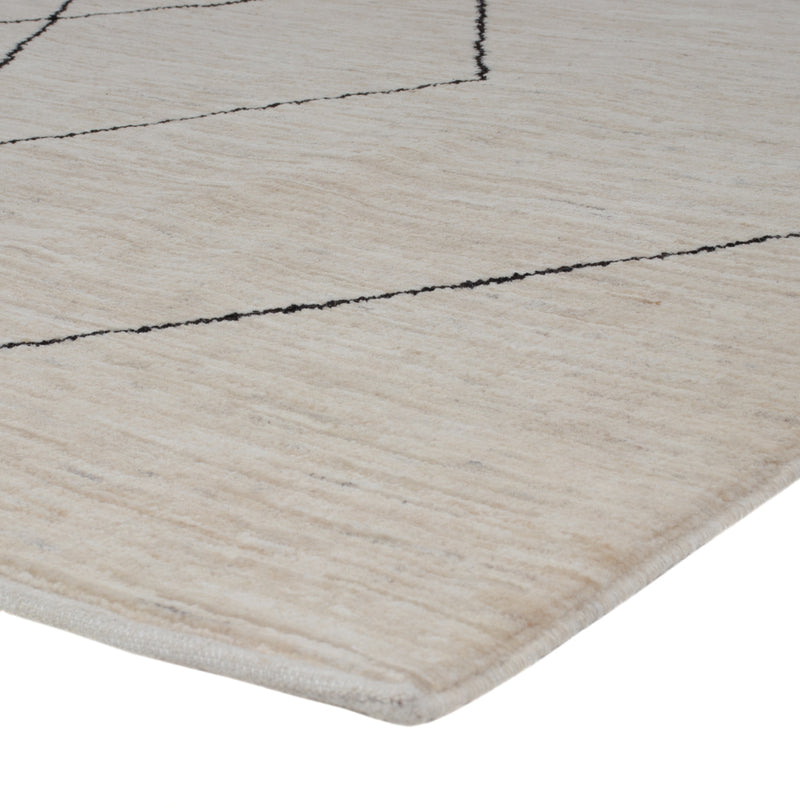 Berber Teppich 175x235cm - Wollteppich - grau