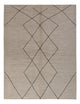 Berber Teppich 175x235cm - Wollteppich - grau
