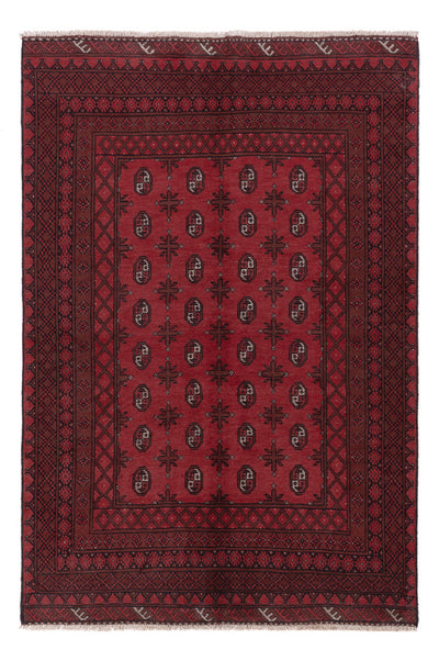 Akhche Teppich 164x242cm - Perserteppich - dunkelrot