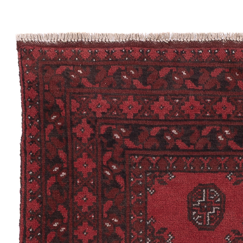 Akhche Teppich 101x197cm - Perserteppich - dunkelrot
