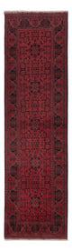 Läufer Afghan - Kunduz - 79 x 295 cm - dunkelrot