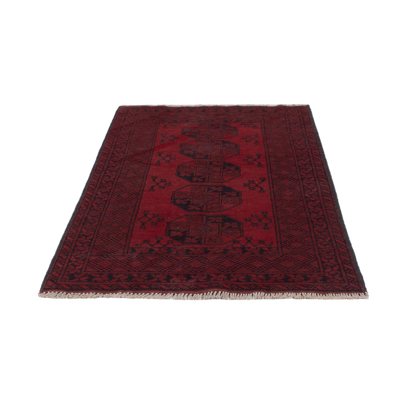 Akhche Teppich 95x187cm - Perserteppich - dunkelrot