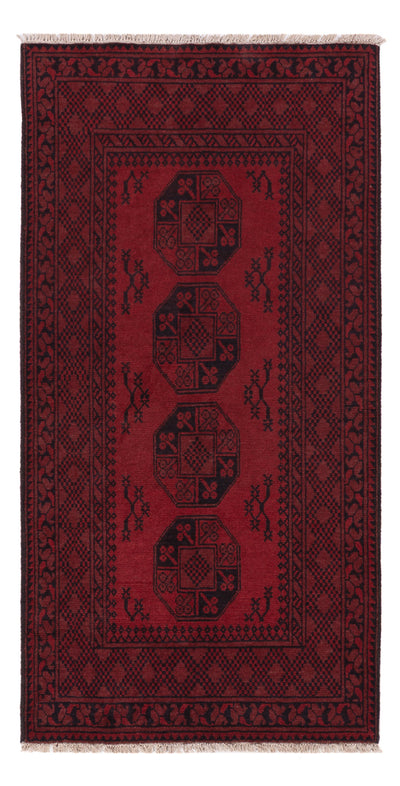 Akhche Teppich 100x194cm - Perserteppich - dunkelrot