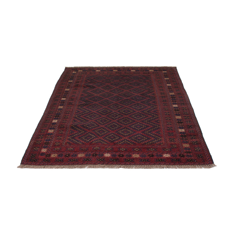 Kelim Afghan Teppich 136x196cm - dunkelrot