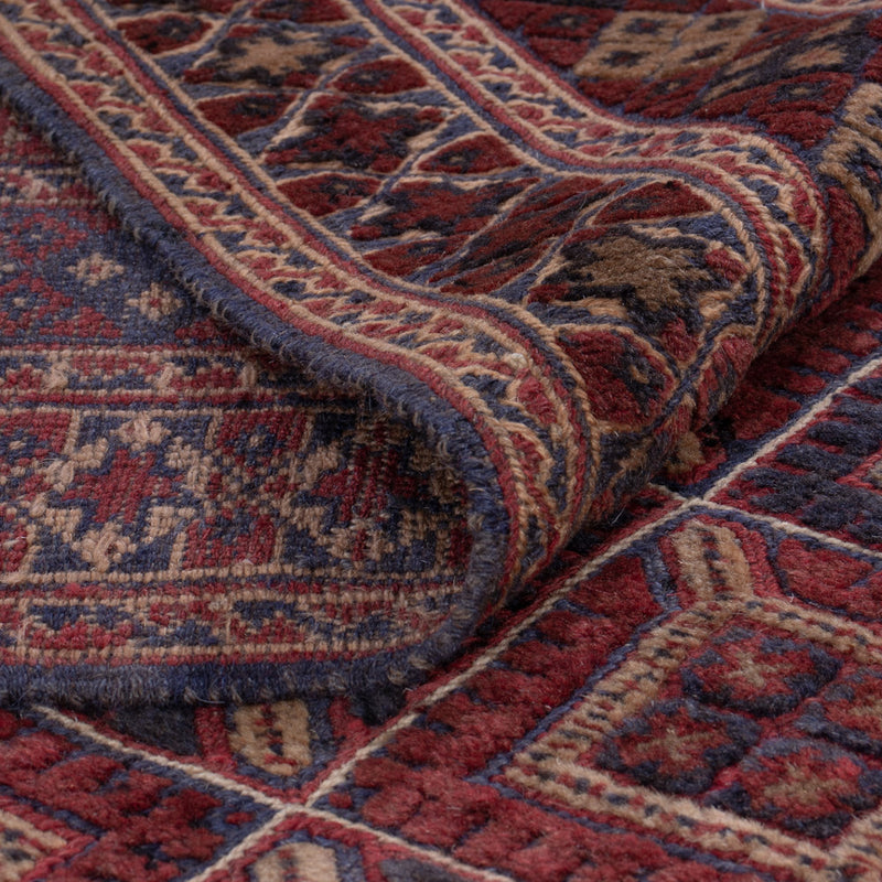 Kelim Afghan Teppich 155x188cm - dunkelbeige