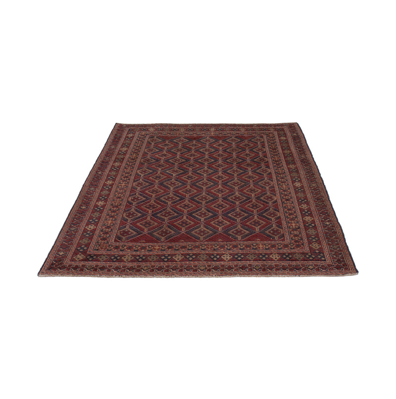 Kelim Afghan Teppich 155x188cm - dunkelbeige
