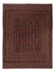 Kelim Afghan Teppich 150x194cm - dunkelbeige